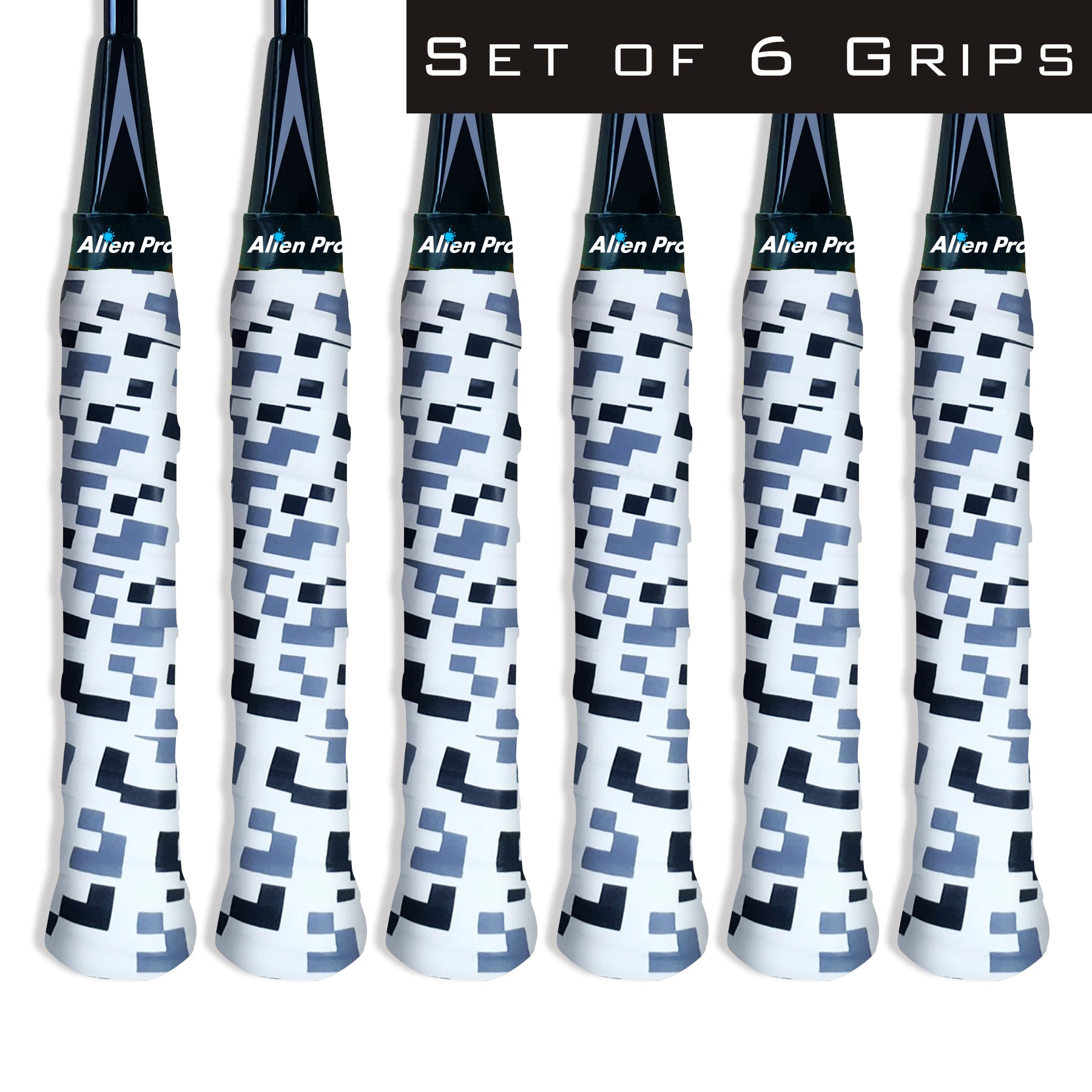 [X-Dry] Designer Racket Grip Tape for Badminton (6 Grips)