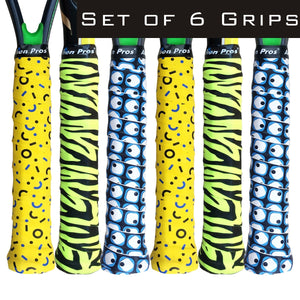 [Global] Alien Pros Tennis Racket Grip Tape X-Dry Plus (6 Grips)