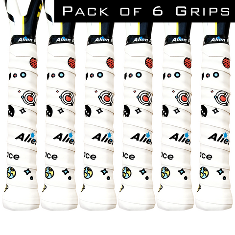 [Global] Alien Pros Tennis Racket Grip Tape X-Dry Plus (6 Grips)