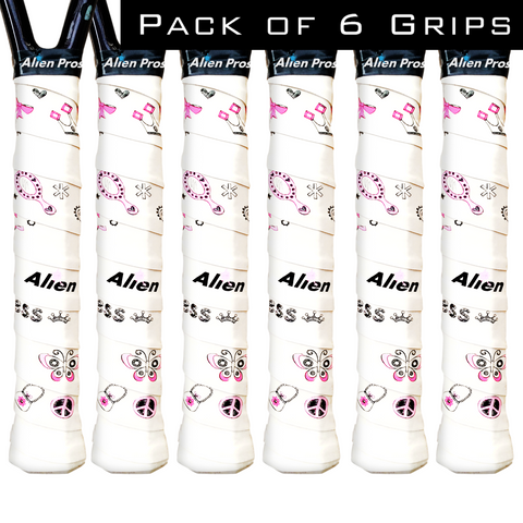 Global] Alien Pros Tennis Racket Grip Tape X-Dry Plus (6 Grips