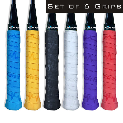 US] Alien Pros Tennis Racket Grip Tape X-Dry (6 Grips) – Alien