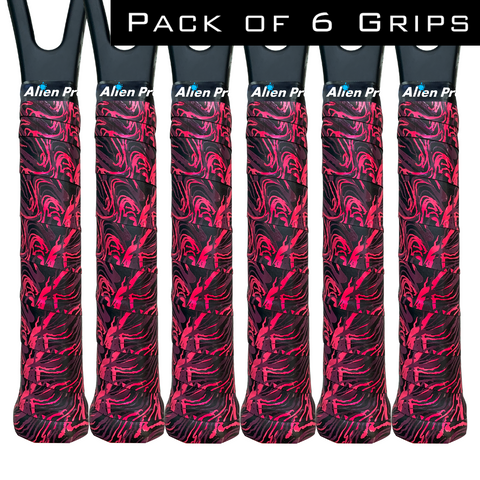 Alien Pros Tennis Racket Grip Tape (6 Grips) – Precut and Dry Feel
