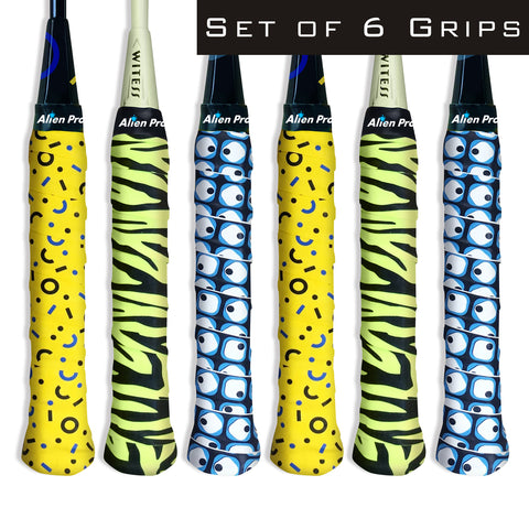 [Global] Alien Pros Badminton Racket Grip Tape X-Dry Plus (6 Grips)