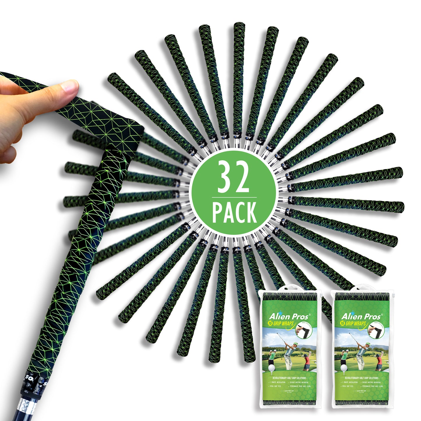 32 Pack Golf Club Wrap Tapes - Cubic