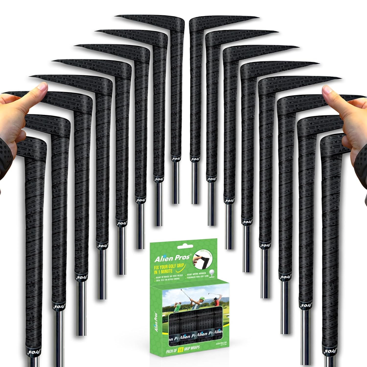 [G-Tac] Golf Grip Wrapping Tapes (16-Pack, Solid Stars Series)