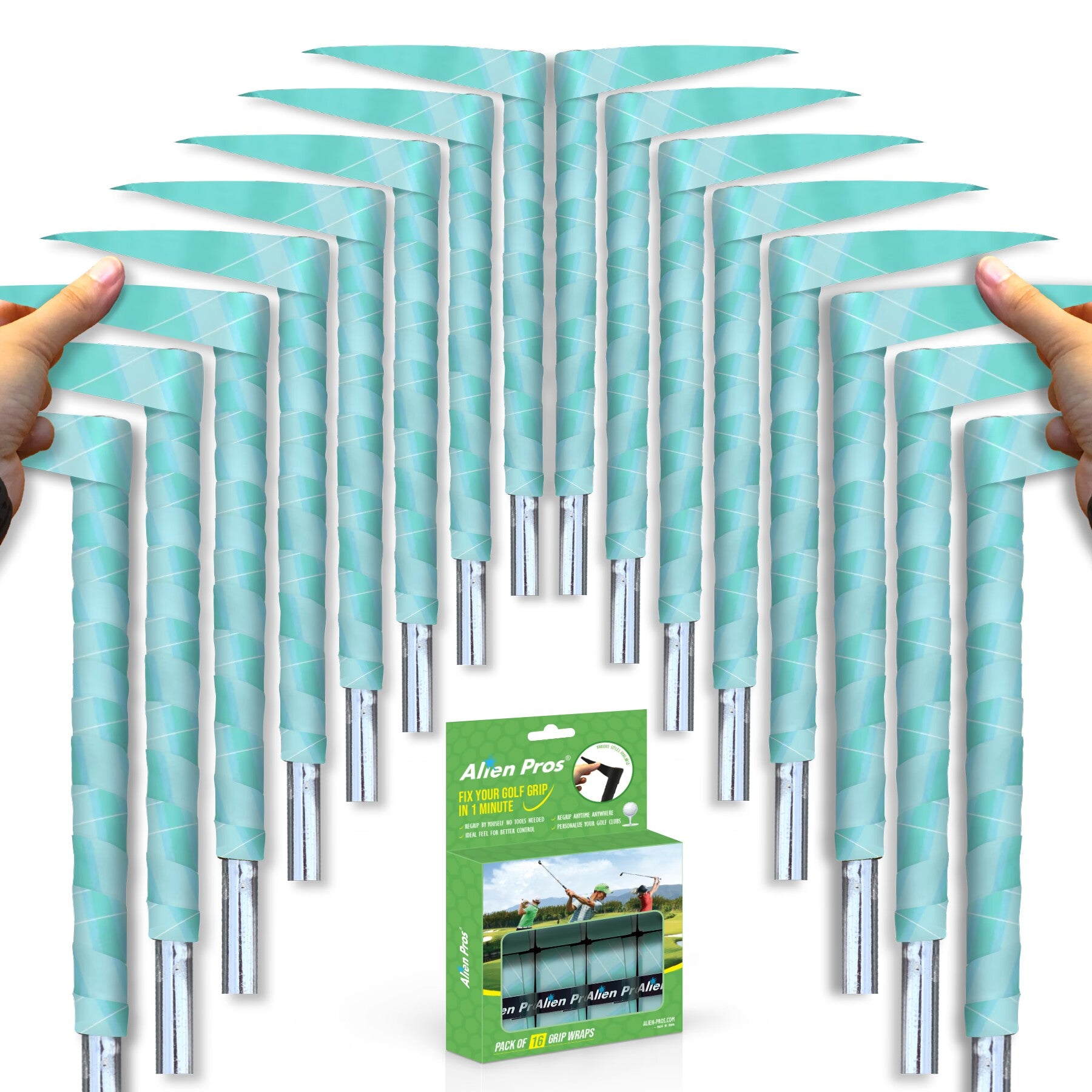 [G-Tac] Golf Grip Wrapping Tapes (16-Pack, Various Styles)