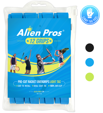 [Global] Alien Pros Tennis Racket Grip Tape Light Tac (12 Grips)