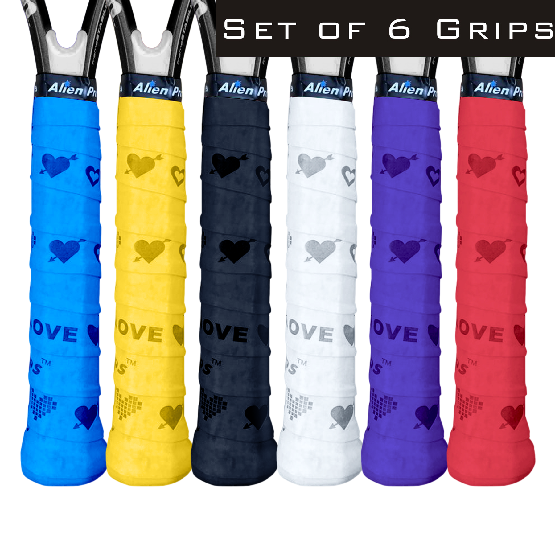 US] Alien Pros Tennis Racket Grip Tape X-Dry (6 Grips) – Alien Pros Global  Store