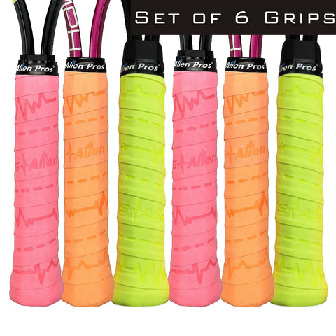 [US] Alien Pros Tennis Racket Grip Tape X-Dry (6 Grips)