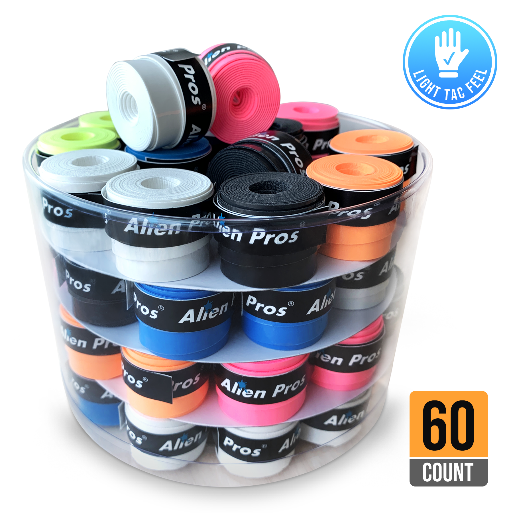 60 PCS Tennis Racket Overgrips Padel Over Grips Badminton Absorbed Wraps  Tapes - Helia Beer Co