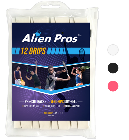 [US] Alien Pros Tennis Racket Grip Tape Basic Dry (12 Grips)