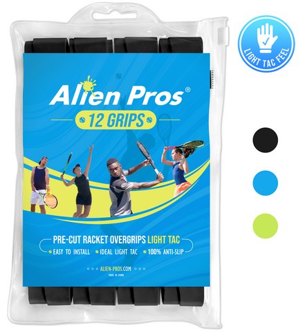 [US] Alien Pros Tennis Racket Grip Tape Light Tac (12 Grips)